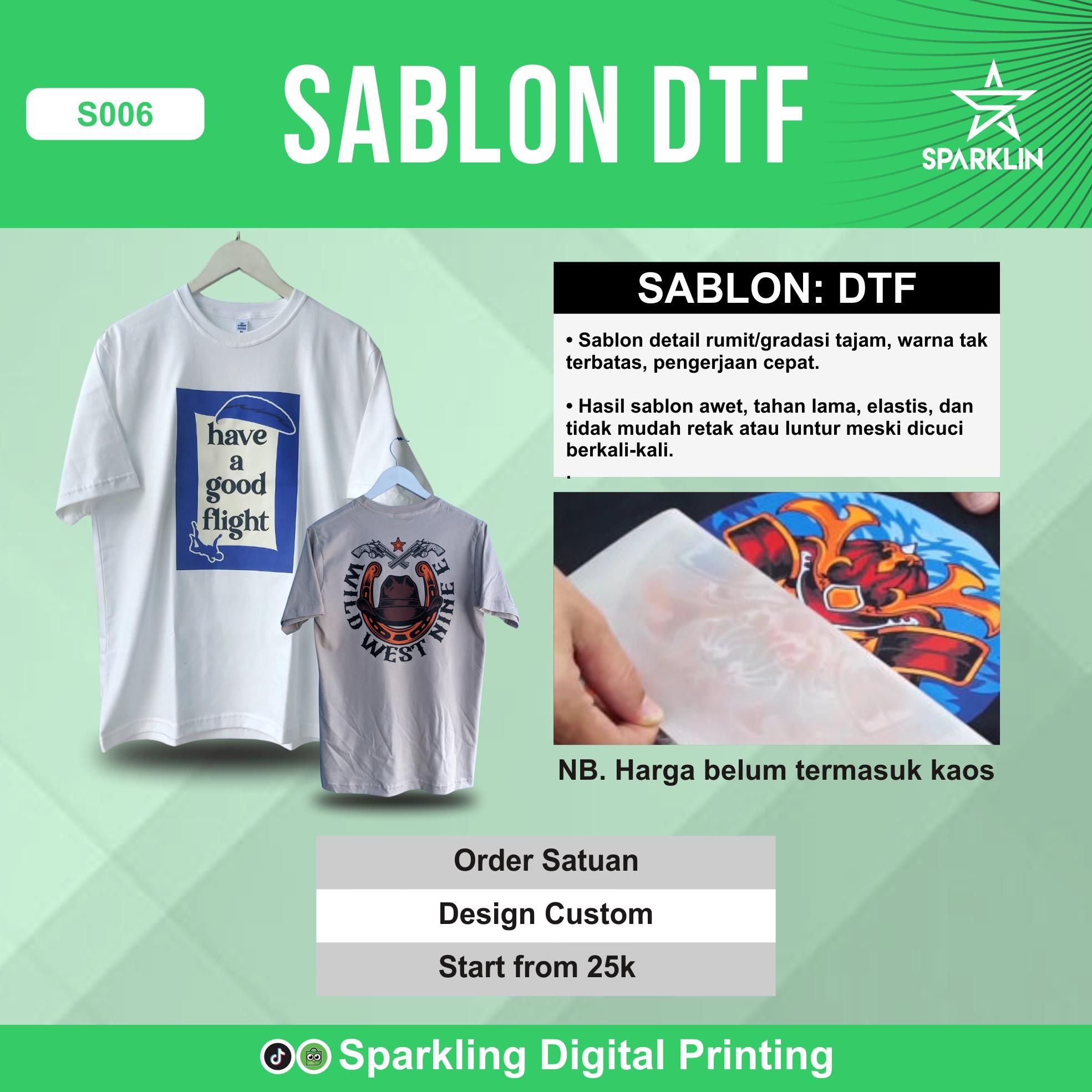 Sablon Setrika DTF Custom: info produk 2